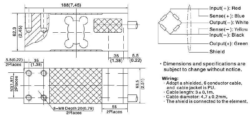 ZEMIC L6W-C3-635KG